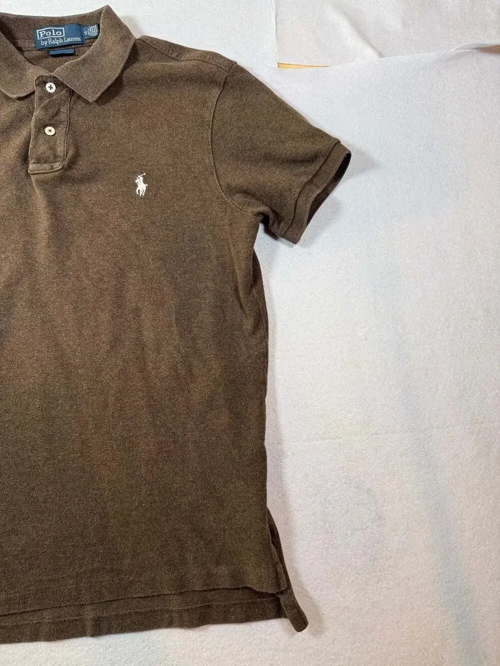 Polo Ralph Lauren Custom Fit Brown Short Sleeve Polo Shirt